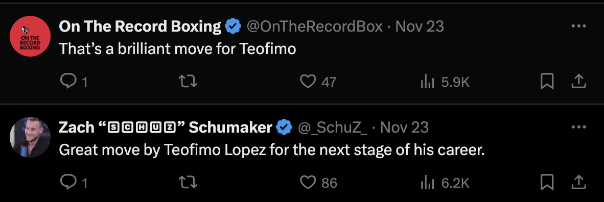 Fans React to Teofimo Lopez Adding Canelo’s Trainer - 'Great Move' 2