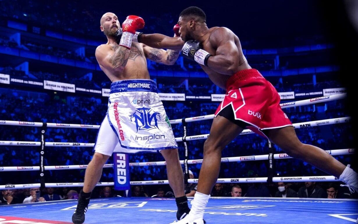 Robert Helenius was stopped by Anthony Joshua in the seventh round